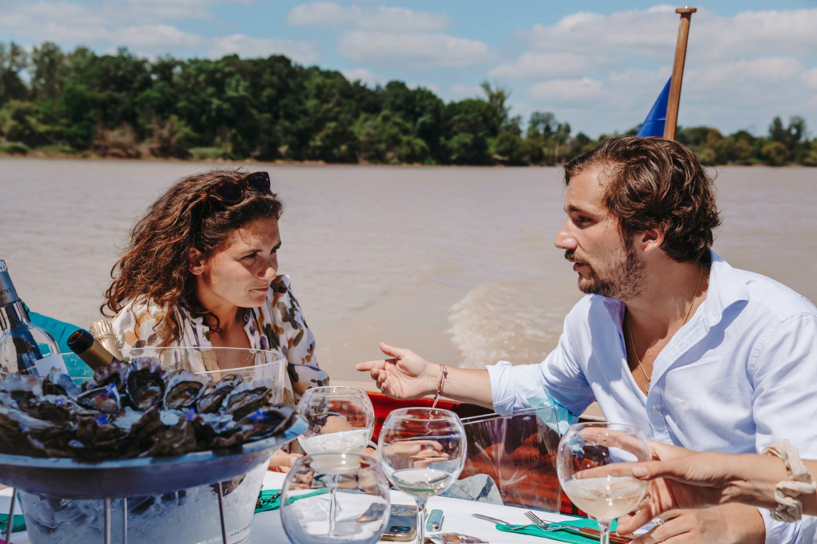 Croisière en bateau sur la Garonne pour une demande en mariage